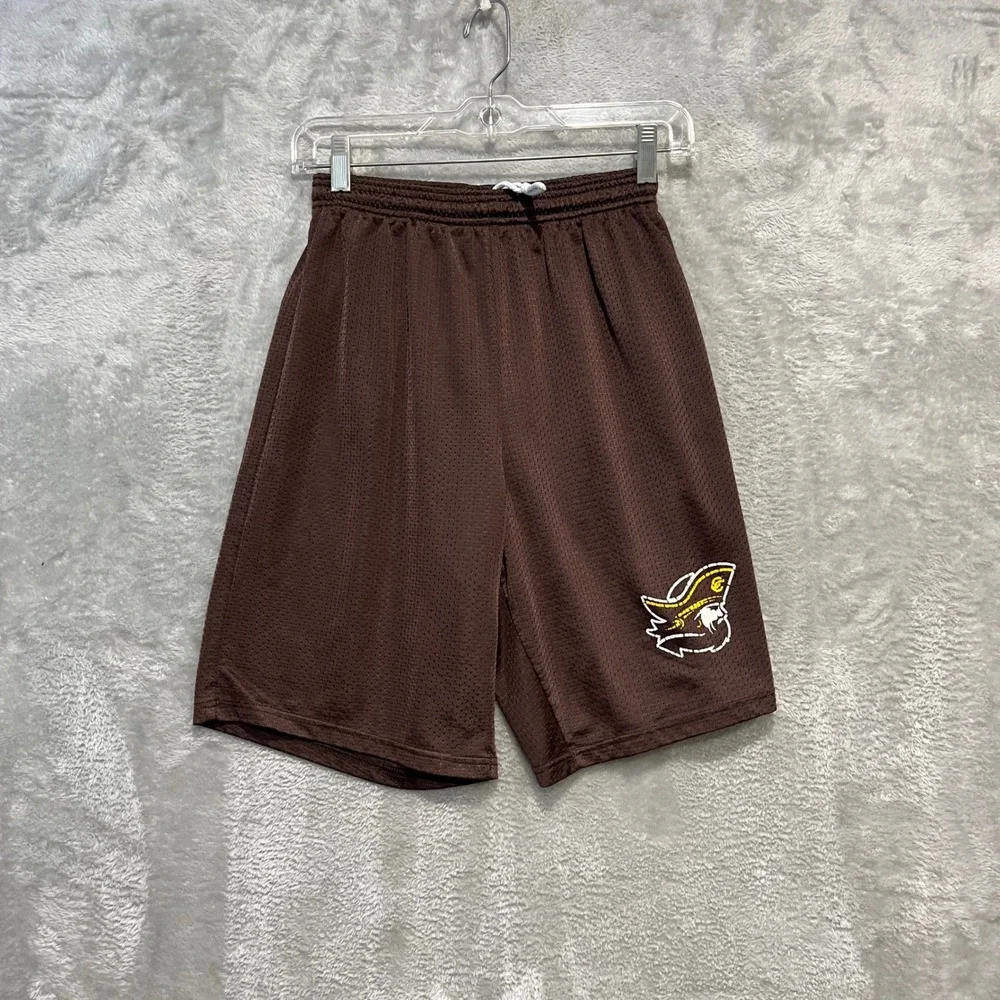Carmel Catholic Corsairs Shorts Mens S Brown Mesh Basketball Gym Training